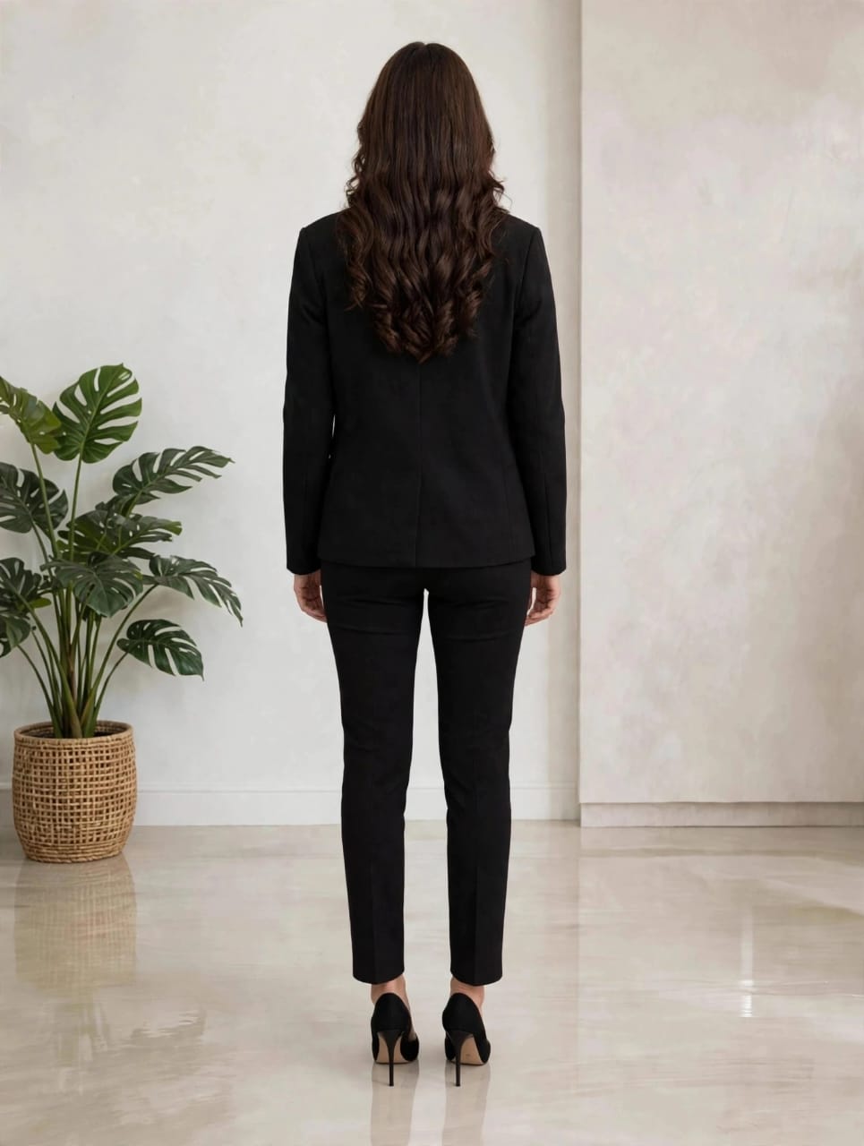 Blazer & Trouser Co-Ord Set- Black