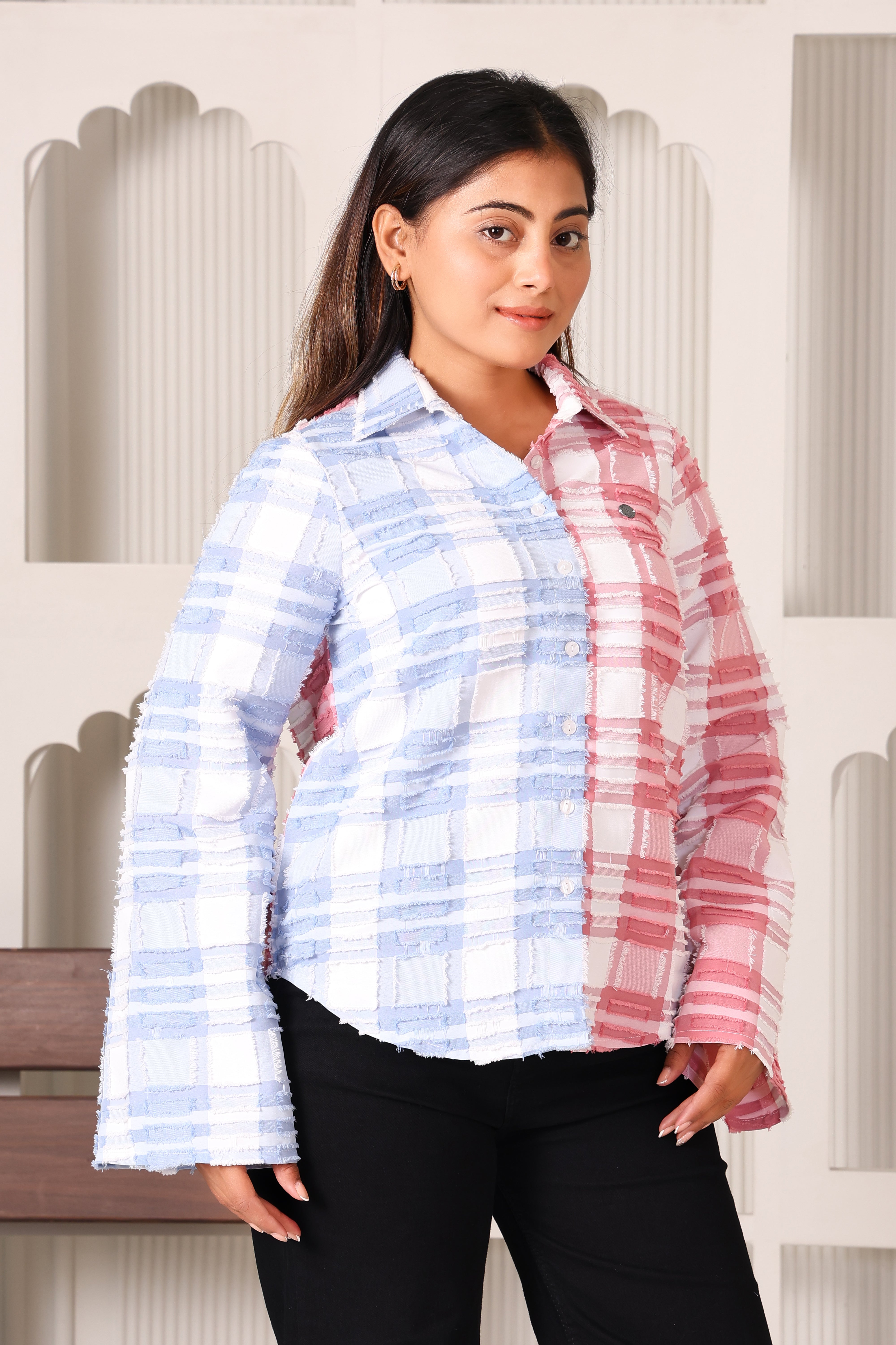 Checkered Yarn Dyed Shirt- Multicolor