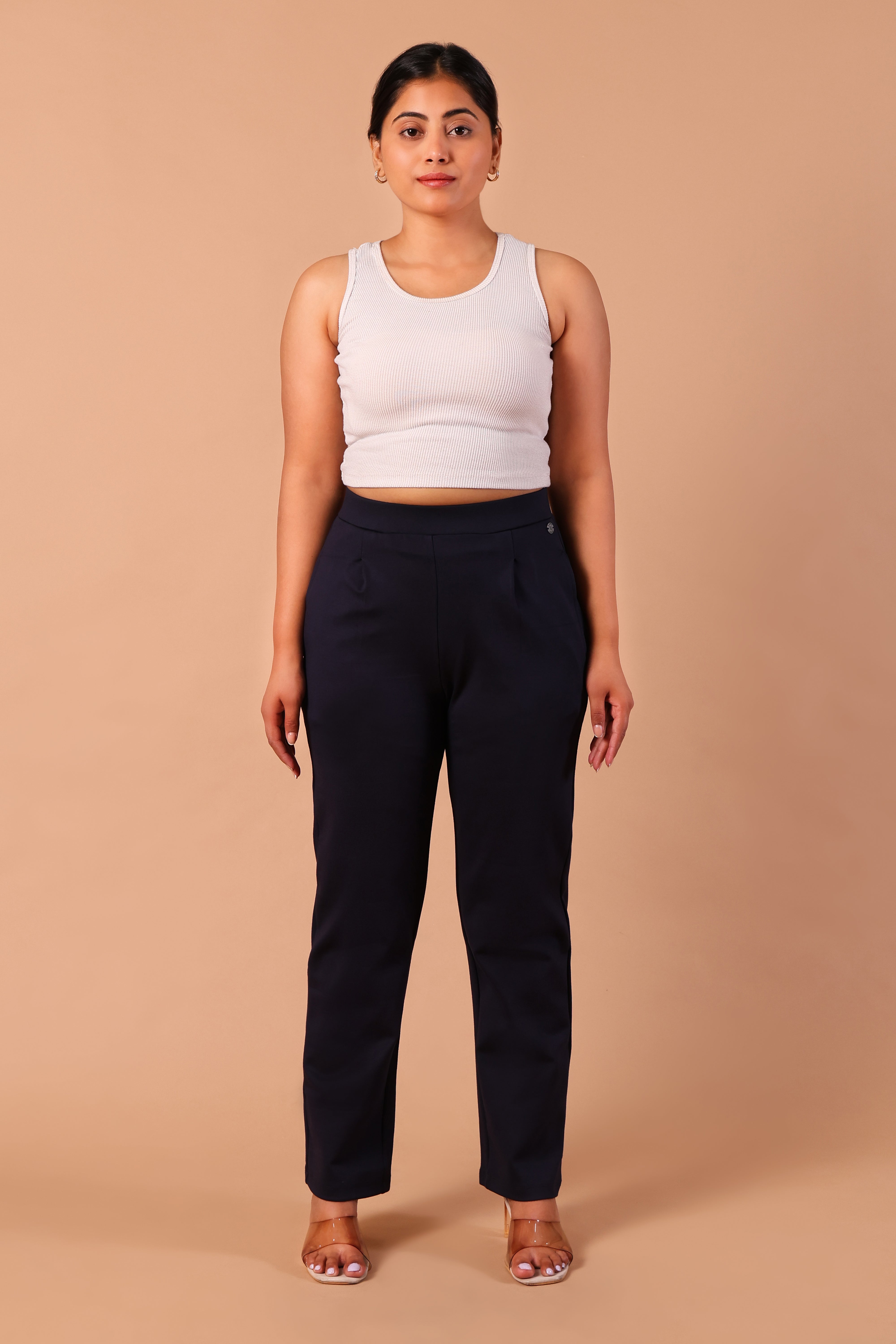 Levin Wide & Fitted Trouser- Navy