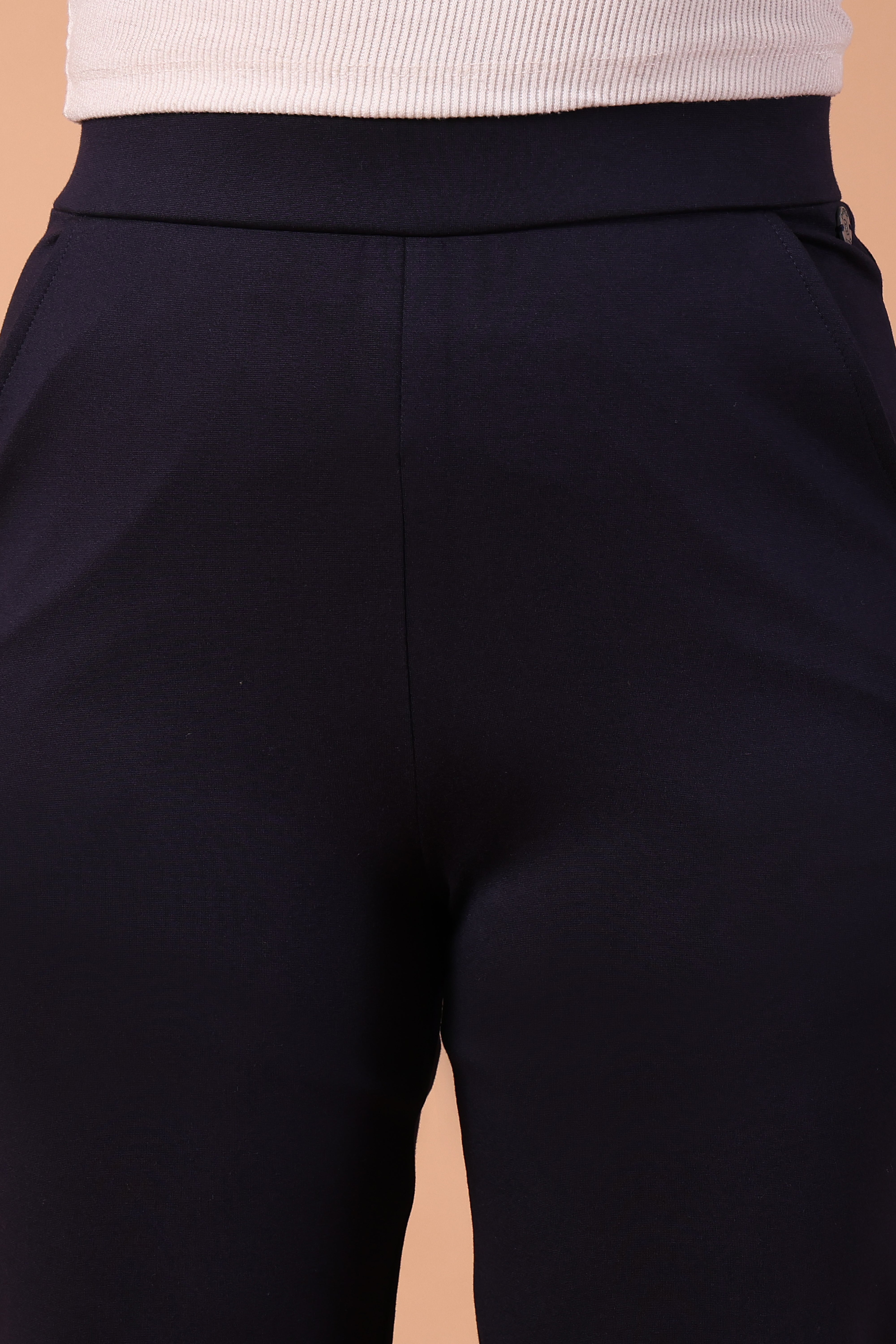 Flared Trouser- Navy