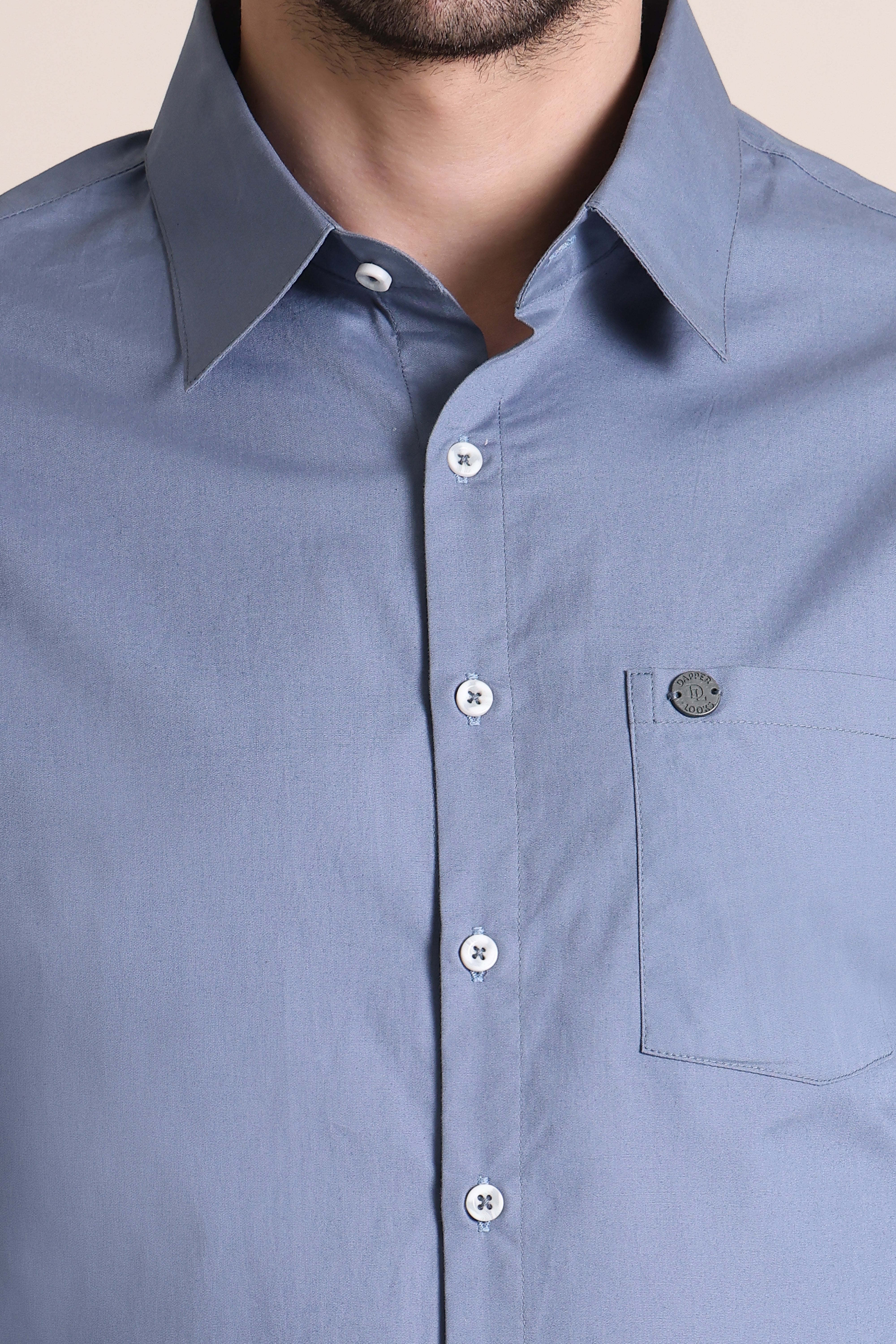 Formal Men Shirt- Grey