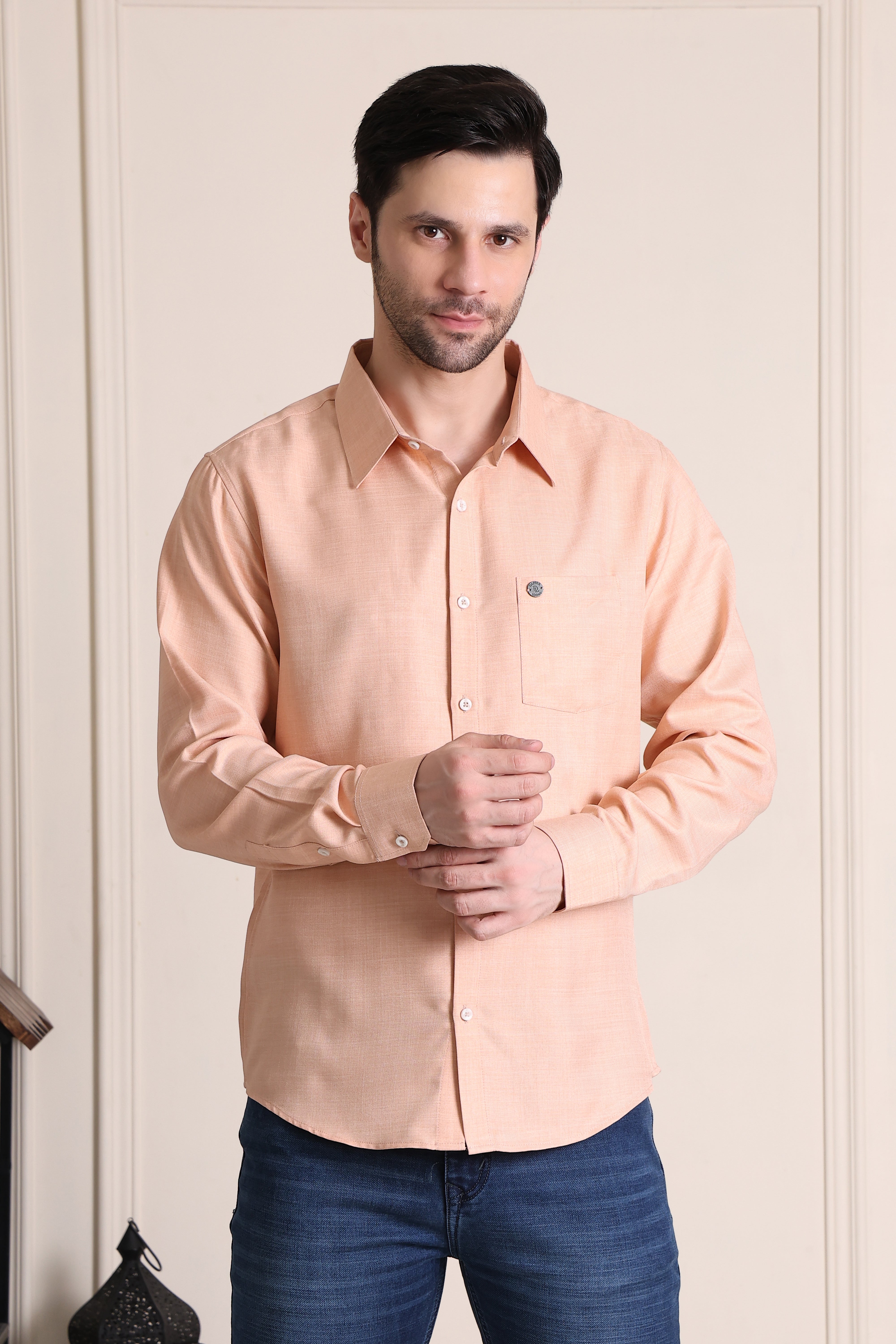 Formal Men Shirt- Peach