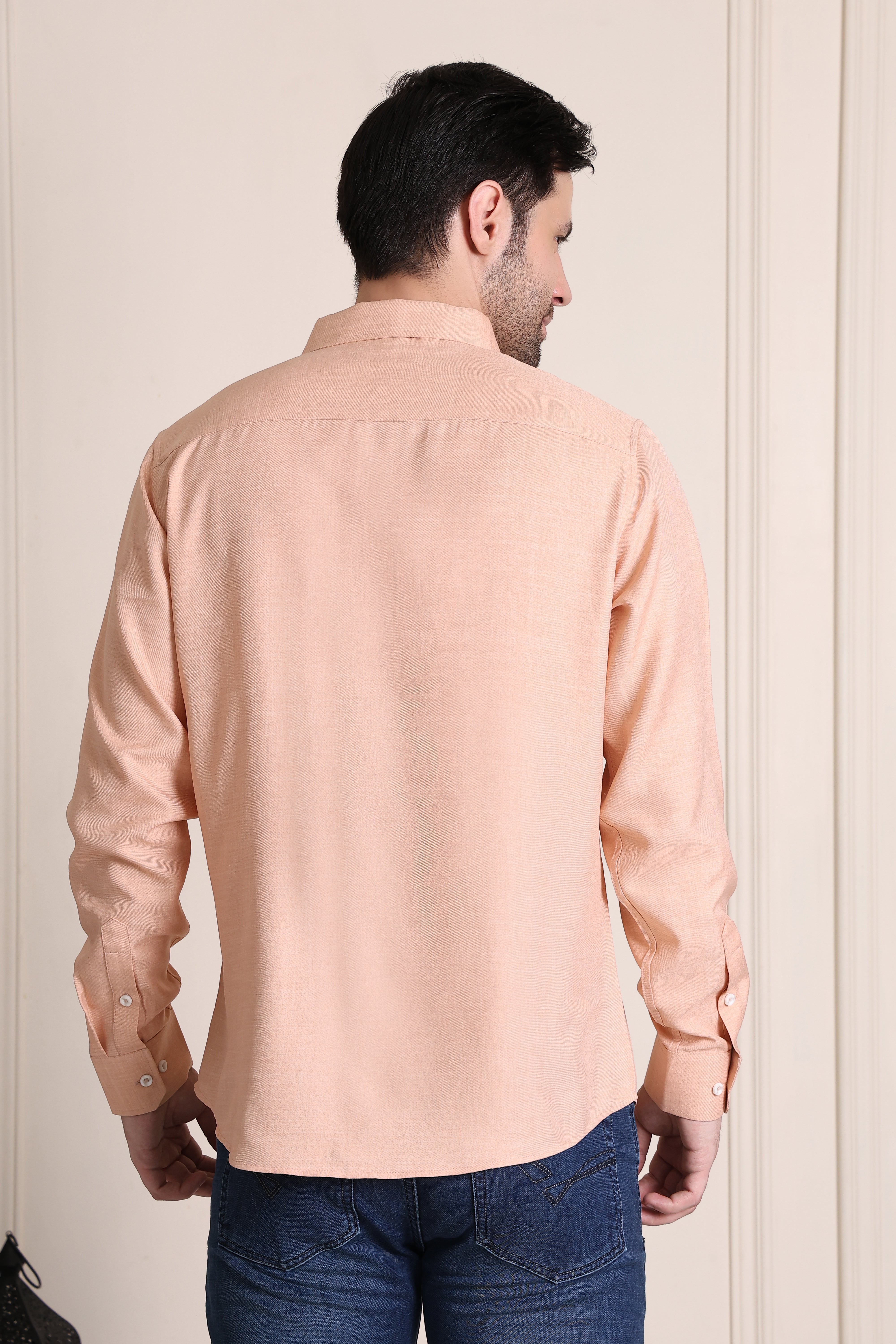 Formal Men Shirt- Peach