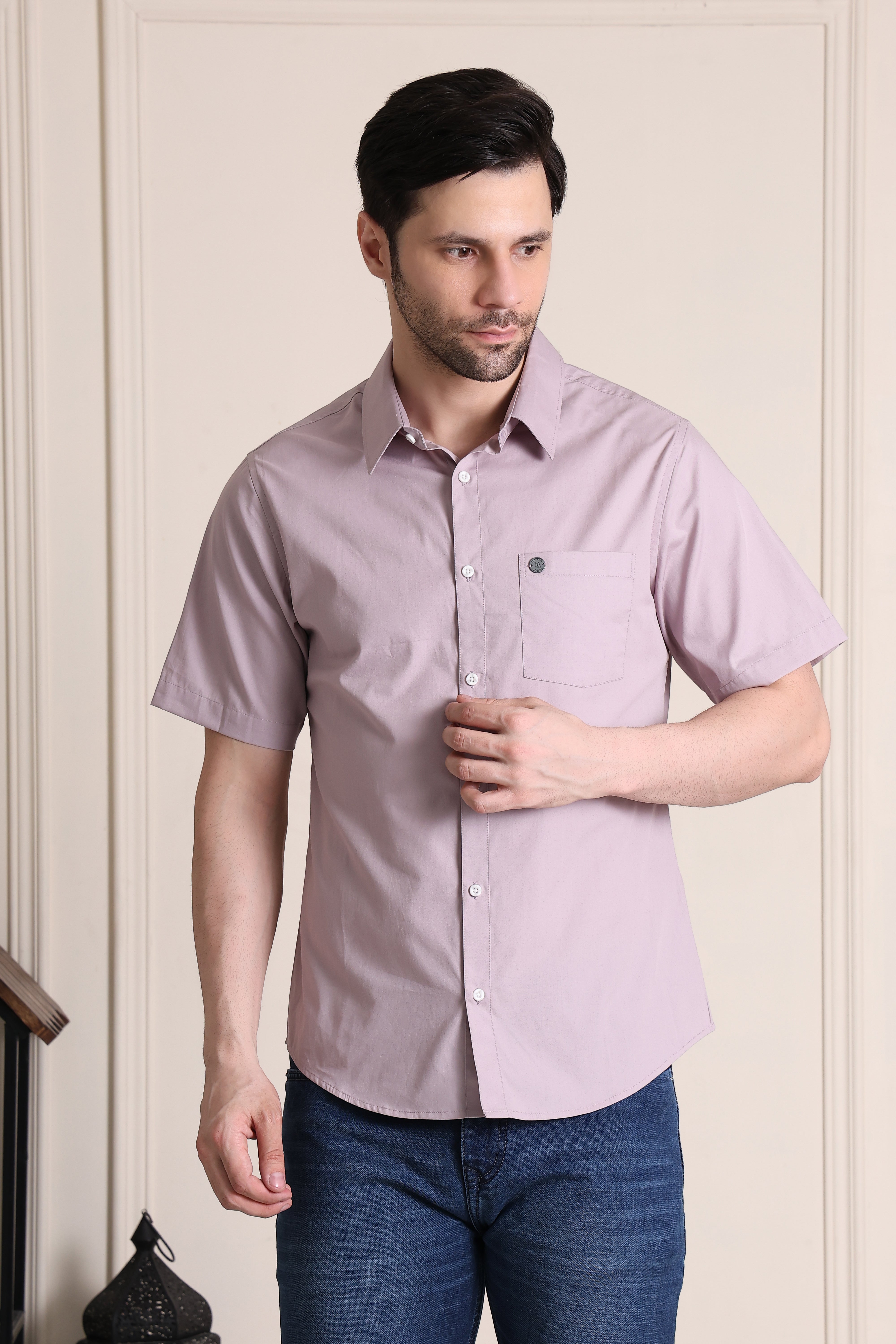Men's Premium Pure Cotton Slim Fit Half Sleeve