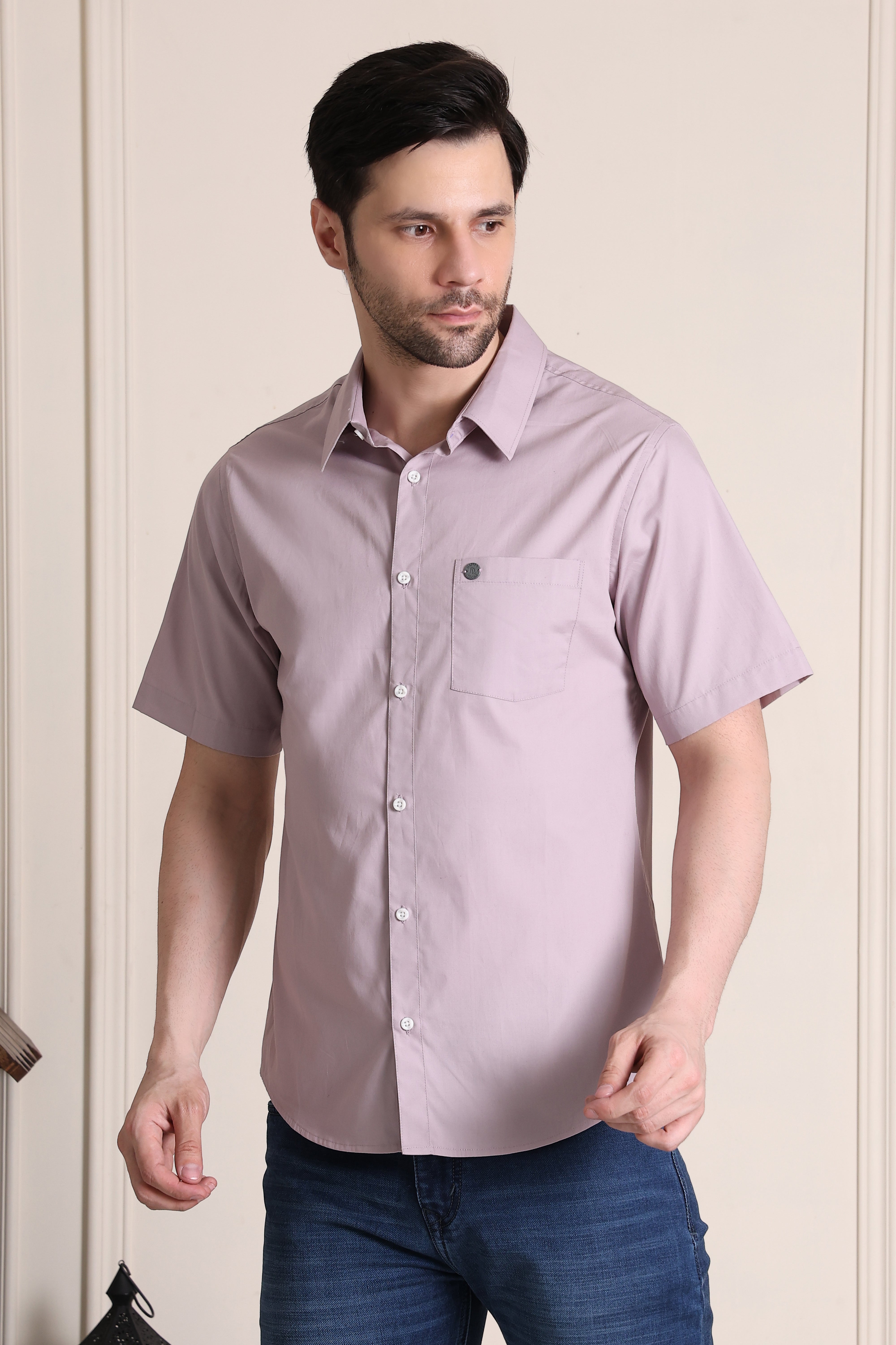 Men's Premium Pure Cotton Slim Fit Half Sleeve