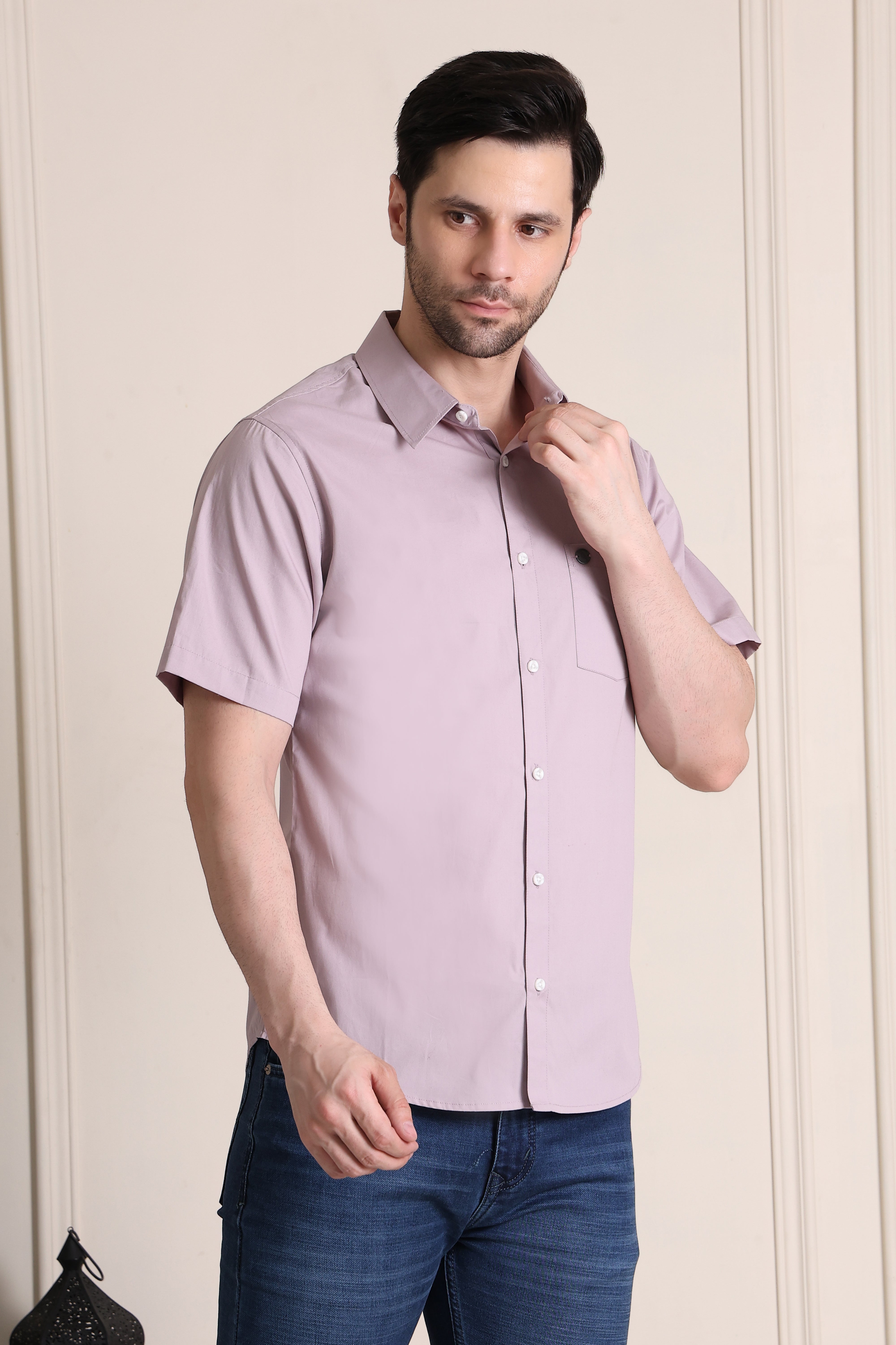 Men's Premium Pure Cotton Slim Fit Half Sleeve