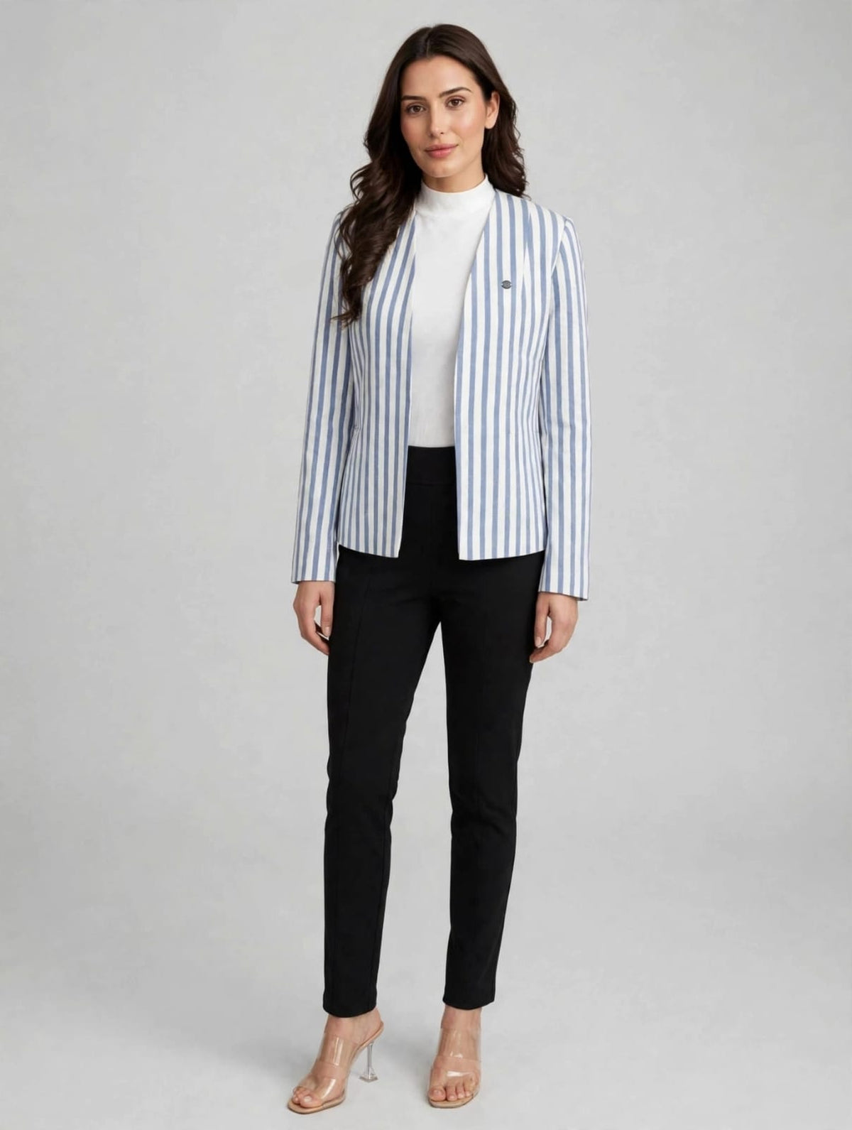 Light Blue Stripe Blazer