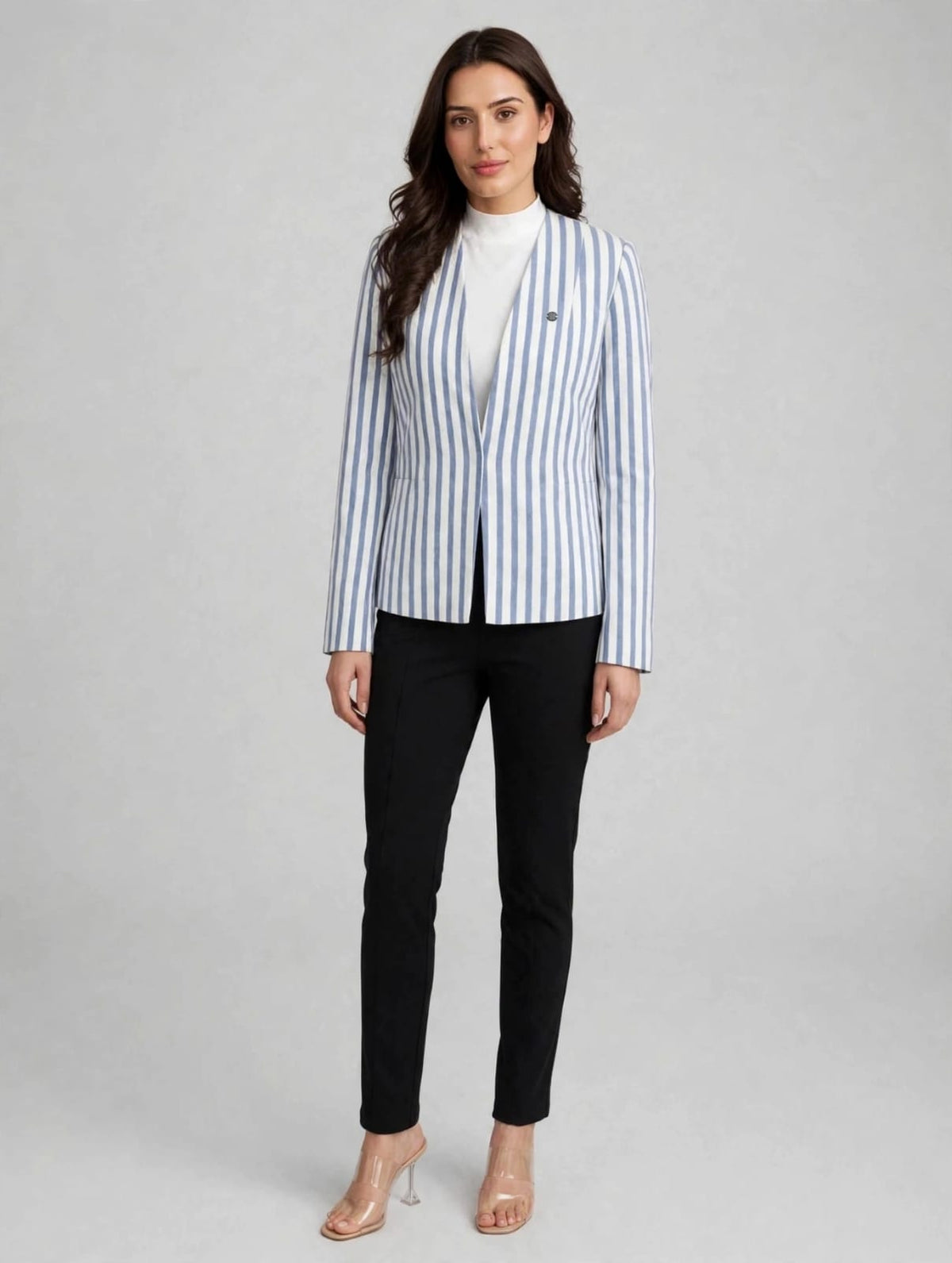 Light Blue Stripe Blazer