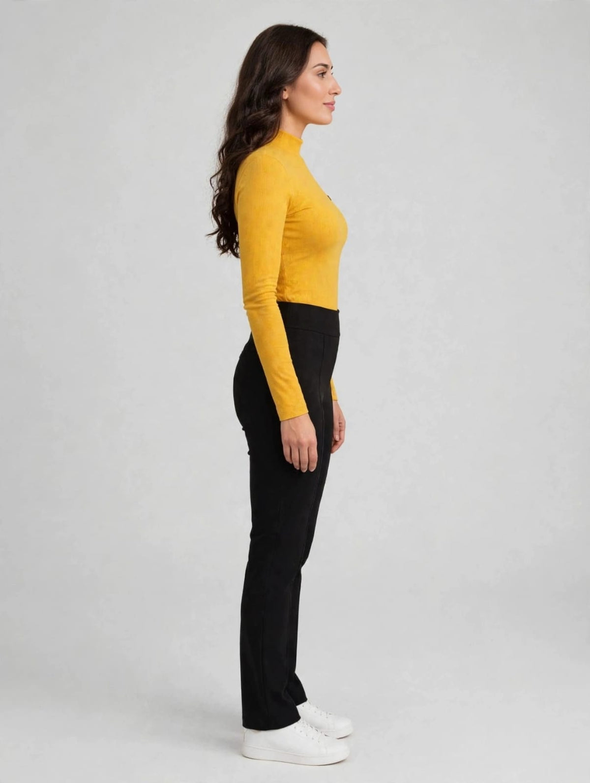 women's white full-sleeve top